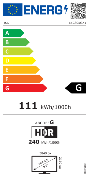 TELEVISOR LED TCL 65C805